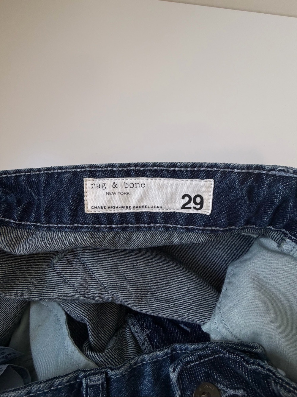 Rag & Bone Chase High Waist Barrel Leg Jeans Size 29 - Picture 6 of 11